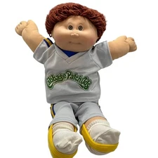 1980s Cabbage Patch Kids Boy Doll In Sports Outfit With Jersey "10" & Shoes