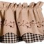 thumbnail 5 - Star Berry Vine Check Fairfield Valance - Red or Black