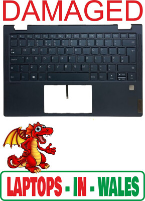 OOS GESPRUNGEN Lenovo Yoga 6 13ALC6 82ND Handauflage Abdeckung UK Hintergrundbeleuchtung Tastatur blau