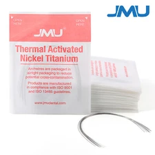 100/10Pks Ortho NiTi Archwire Thermal Activated Ovoid Form Round/Rectangular