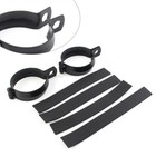 Front Fork Clamp Turn Signal Light Mount Bracket Holder 52-60MM Black Motorcycle