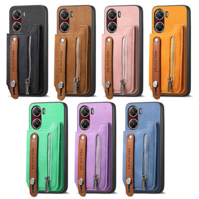 Magnetic Card Slot Phone Case For Vivo V29 V29e V30 Lite X100 Y200 Pro Y300