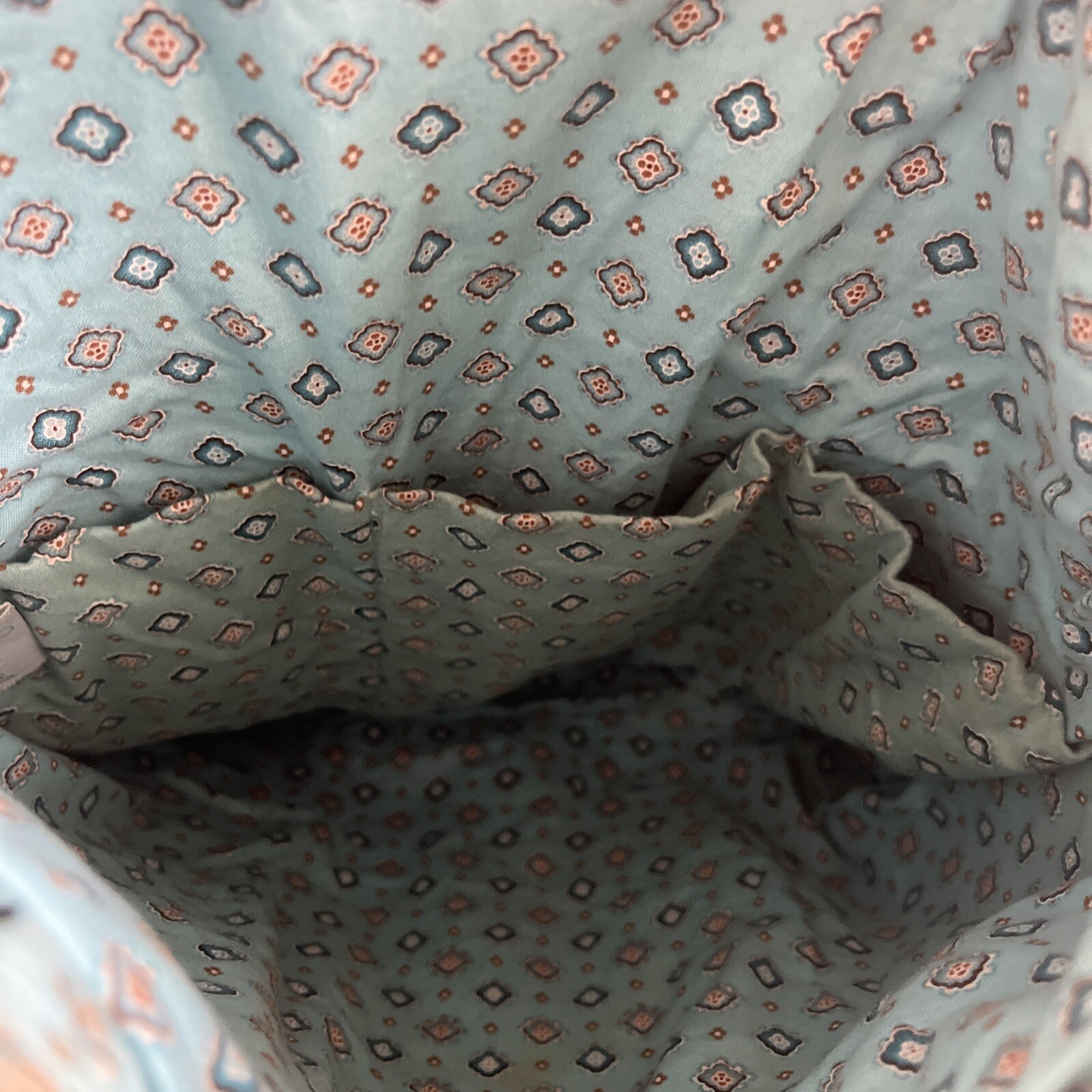 Vera Bradley Java Blue String Backpack Blue and B… - image 4