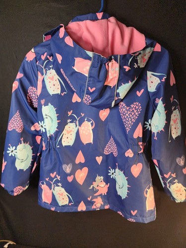 Girls Waterproof Jacket Windproof Warm W/Hood SZ SEE MEASUREMENTS SZ 12? CRC2 - Picture 2 of 8