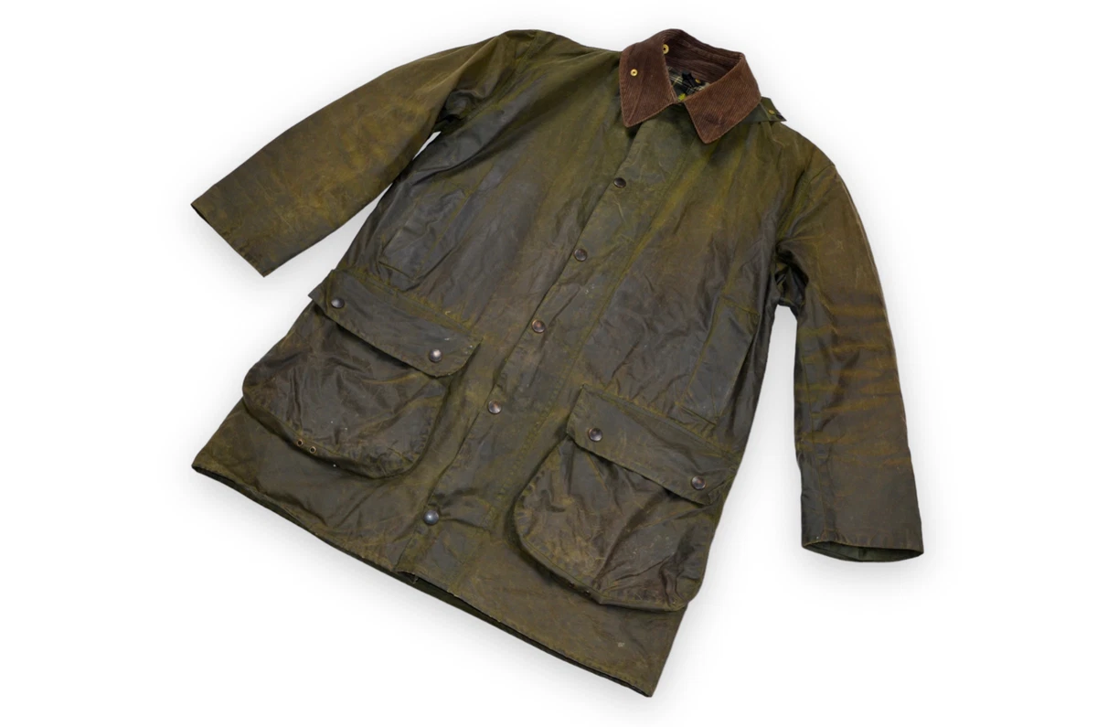 Men s Barbour Border Vintage A200 Jacket Wax Green England Classic