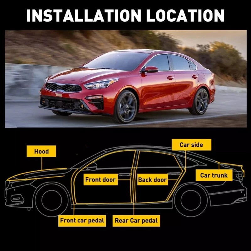 53ft Car Door Seal Strip Universal Car Door Weather Stripping Rubber Seal Strip - Image 4 of 4