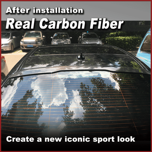 Spoiler posteriore in carbonio labbro per Mercedes Benz W222 S400 S65 2014-20 - Foto 3 di 14
