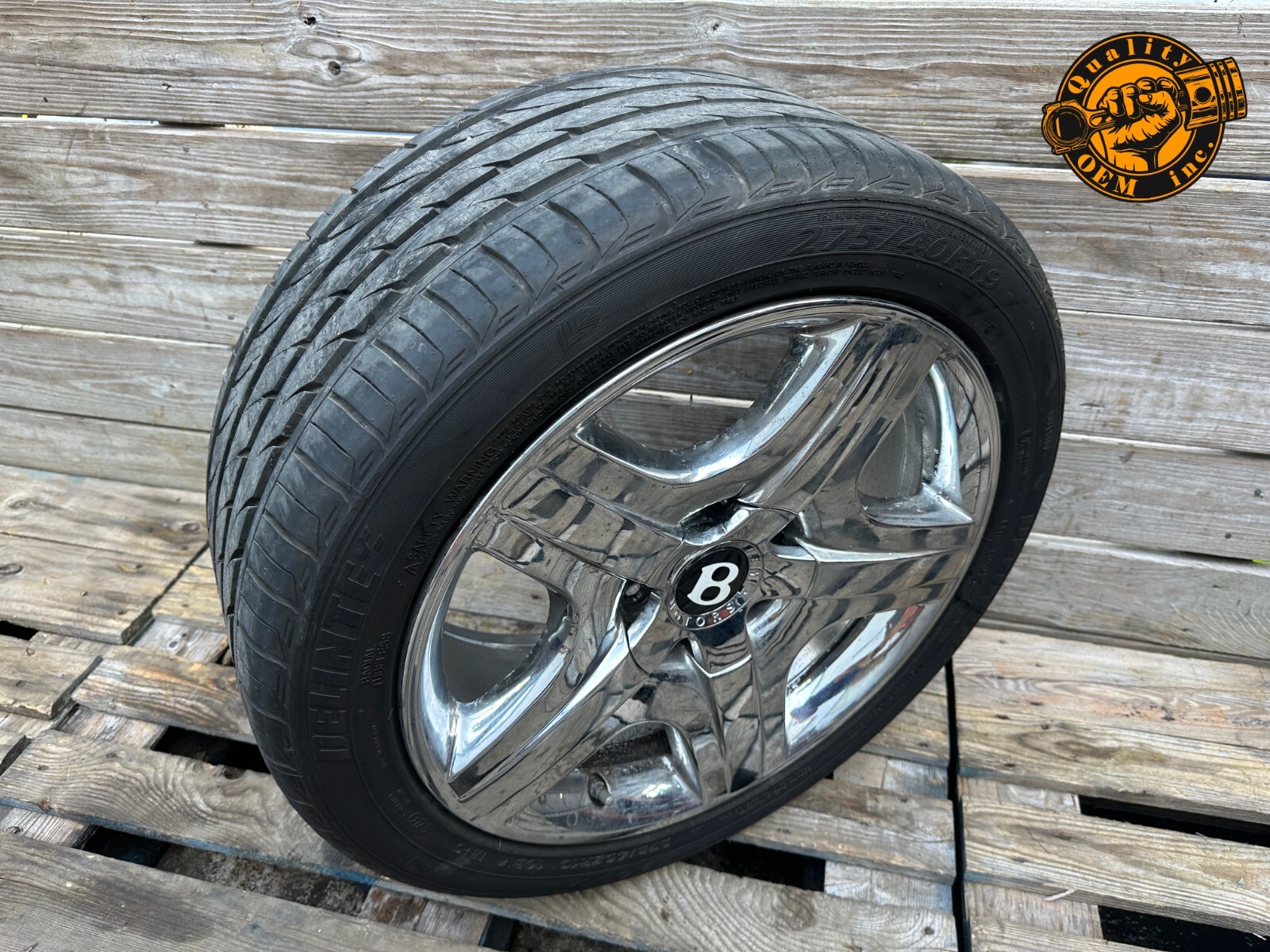2003-2010 BENTLEY CONTINENTAL - FACTORY WHEEL RIM 9Jx19 19" W/ TIRE 275/40 R19