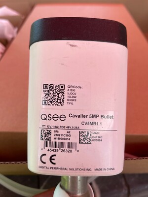 Q See IP HD Cavalier 5MP Bullet POE Security Camera Presidio CV5MB1.1-4