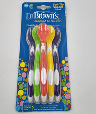 Dr. Brown's - Soft Tip Spoons - 6 Pack - Flexible Scoop - New