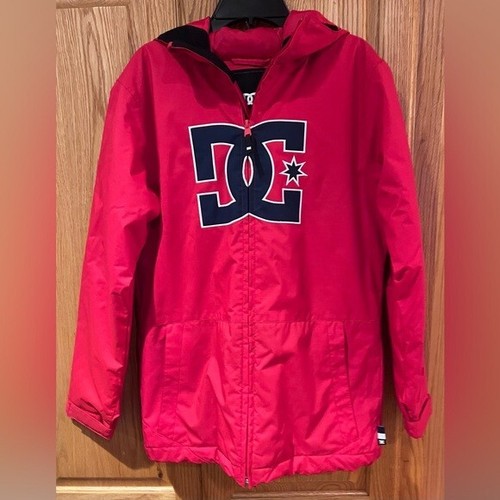 DC rot & marineblau Logo 10k wasserdicht Snowboard Schnee Jacke Jugend Größe 12 Large - Bild 1 von 14