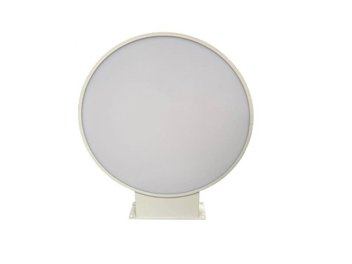 Caja de luz de letrero de proyección LED, redondeada, cuadrada negra/blanca, doble cara - Imagen 7 de 8