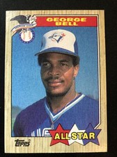1987 Topps #612 George Bell-BLUE JAYS-ALL-STAR