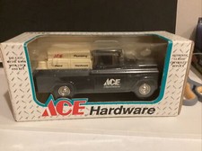 ERTL 1955 Chevrolet Cameo Pickup Truck: Locking Coin Bank: ACE HARDWARE NIB 1994