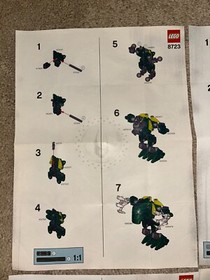 Lego Bionicle Voya Nui Matoran 8721 8722 8723 8724 8725 8726 sets with manuals