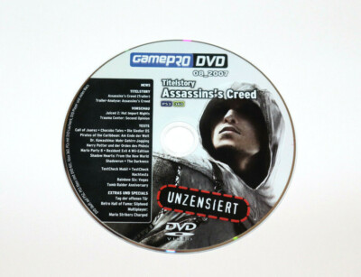 GamePro DVD Assassins Creed Resident Evil 4 The Darkness Tomb Raider Anniversary