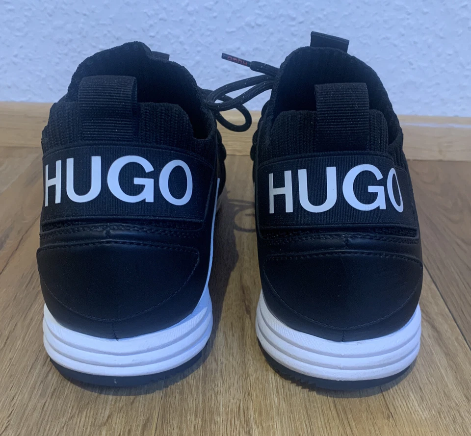 Hugo Boss Sneaker Herren Cubite_Runn Schuhe 41 Schwarz Sportschuh **NEUWERTIG** - Bild 3 von 4