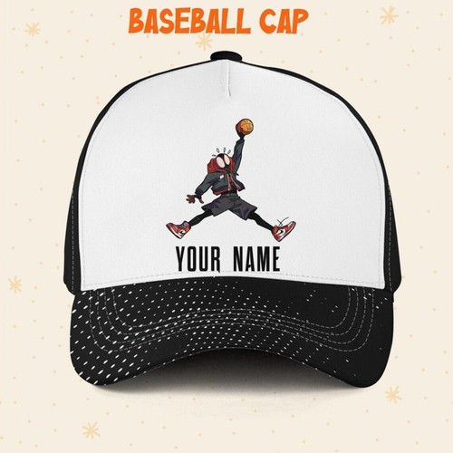 Custom Spiderman Miles Jordan Logo Cap, Custom Disney Baseball Cap