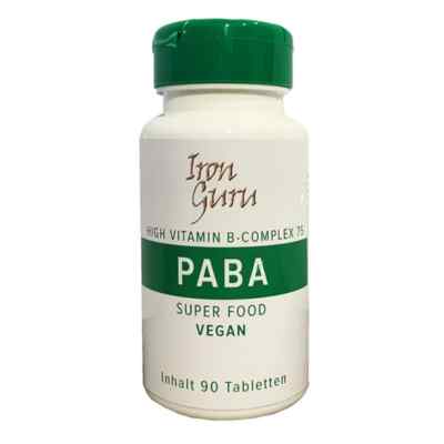 PABA HIGH B-COMPLEX 75 mit 90 Tabletten, Vitamin B Kompex - IRON GURU, Neu
