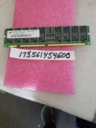 1GB 2RX4 SDRAM SD CL3 PC PC133R 133MHZ 168 PIN DUAL RANK 64X4 REGISTRO ECC - Foto 1 di 1