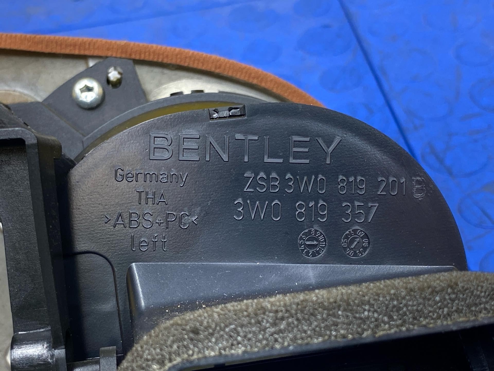 08 BENTLEY Continental GT Dash Speedometer Woodrain Cluster Trim OEM 3W1857053J