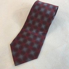 Umolorenzo Geometric Classic Mens Silk Neck Tie