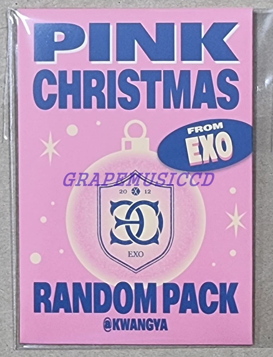 EXO 2022 PINK CHRISTMAS SMTOWN OFFICIAL MD PHOTO CARD RANDOM PACK