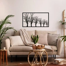 Trees Metal Wall Art, Metal Wall Decor, Home Decor Wall Art, Wall Sculpture