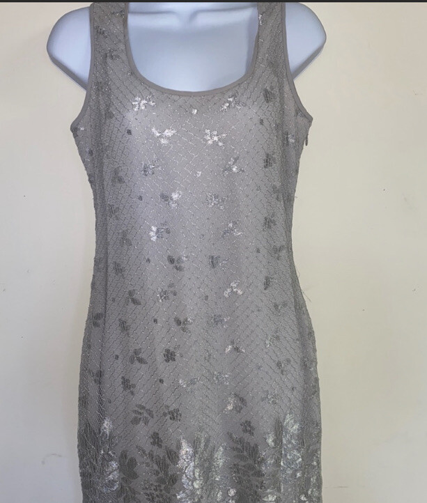 Woman’s Vintage Burberry London Silver Rare Gown Small image 3