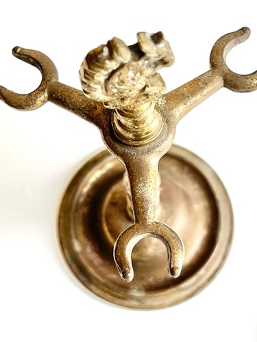 1940s Brass Squirrel Bar Set TV Prop Corkscrew Opener Stopper Vintage Display - Picture 8 of 23