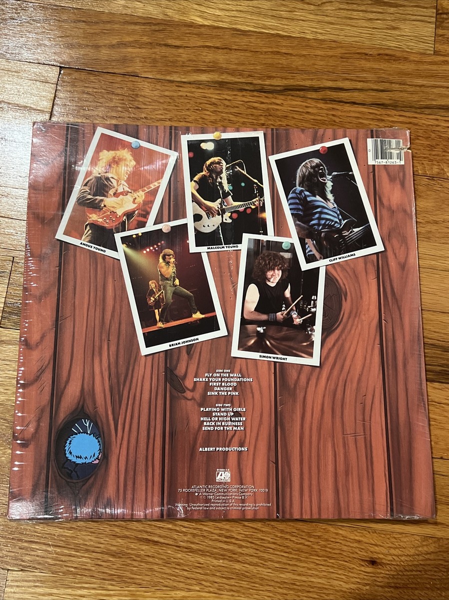 AC/DC - Fly On the Wall Vinyl SEALED NEW 1985 w Hype Sticker