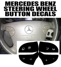 Mercedes Benz C230 C240 C320 W210 Steering Wheel Switch Button Decals Stickers