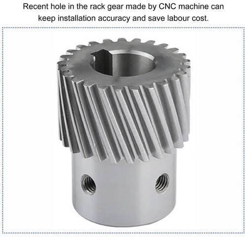 Helical Left Hand Rack Gear Pinion 2M 25 30 Teeth 45 50 55 Height Durable CNC - Picture 12 of 27
