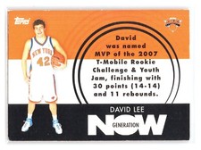 2007-08 Topps #GN16 David Lee Generation Now