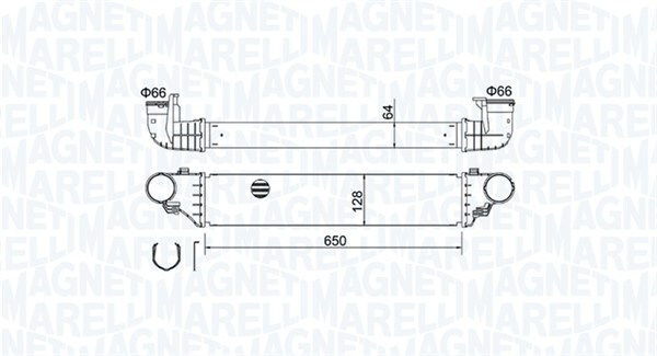 Magneti Marelli LadeluftküHler FüR Mercedes-Benz C-Klasse W203 S203 A209-image