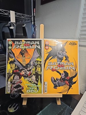 BATMAN VS ROBIN 1 & 2 COVERS & ART BY MAHMUD ASRAR STORY BY MARK WAID 2022 .