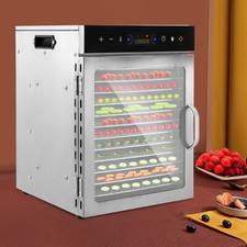 650W Commercial 12 Tray Stainless Steel Food Dehydrator Fruit Meat Jerky Dryer