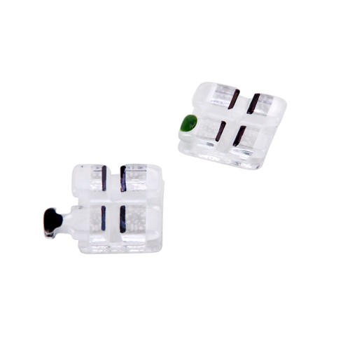 ABSOLUTE Dental Orthodontic Sapphire Ceramic Brackets Braces MBT.022 Hooks 345 - Picture 4 of 12