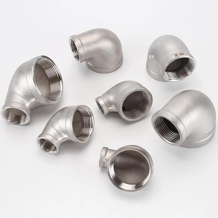 BSP Stainless Steel Reducing Female Elbow Pipe Fitting Adaptors Connector 90° - Image 4 of 4