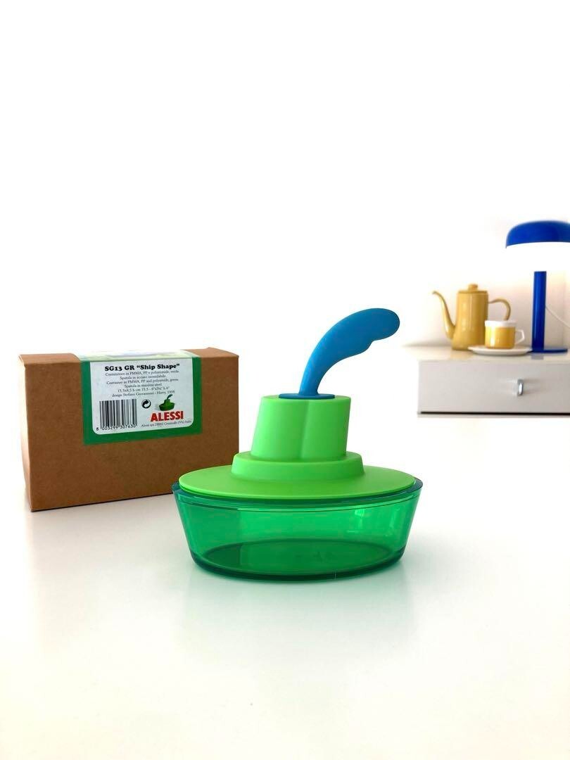 Alessi Ship Shape Butter Dish by Stefano Giovannoni & Harry