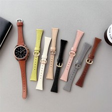Leather Band Strap for Samsung Galaxy Watch 6 5 Pro 4 3 S3 42/46mm 40/44/43/47mm