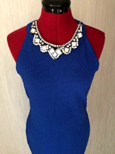 EVENING BODYCON ROYAL BLUE DRESS SIZE 14