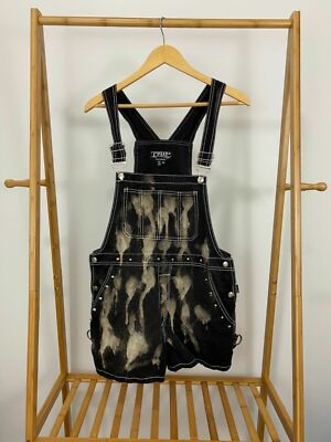 TRIPP NYC Daang Goodman Bib Overalls Rave Goth Emo Shorts