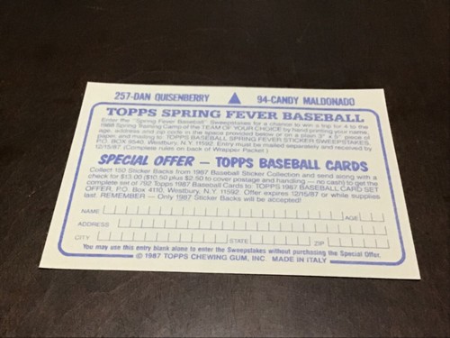 DAN QUISENBERRY Oddball Insert & Regular issue Baseball ROYALS YOU CHOOSE - Picture 35 of 133