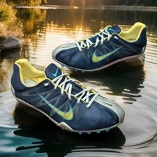 VTG 2003 Nike Womens Zoom W Lightweight Track Shoes Sz 7 Midnight Navy Sun Glow