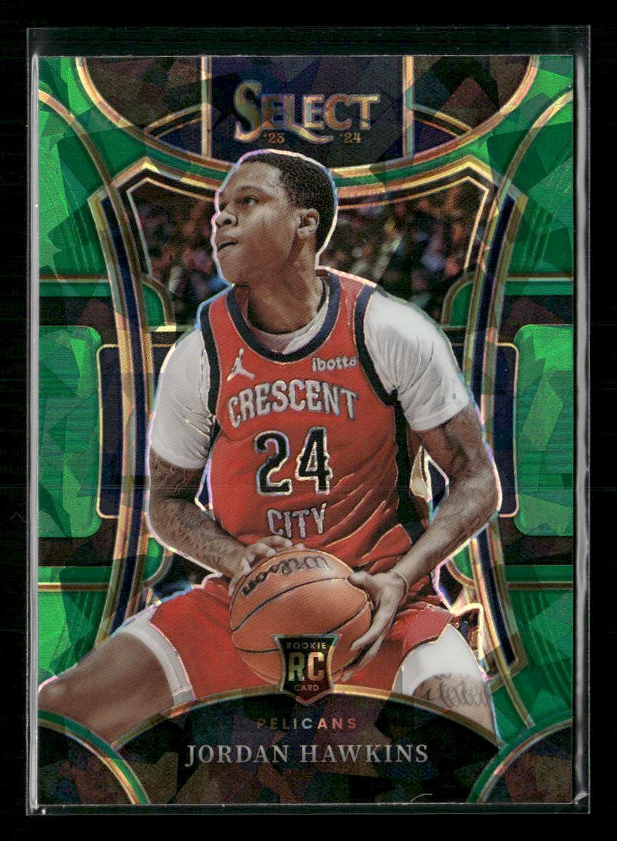 2023-24 Panini Select #334 Jordan Hawkins Green Ice Prizms RC
