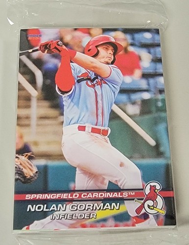 Springfield Cardinals 2021 Baseball Card Team Set Gorman Yepez Baker RC Rookie