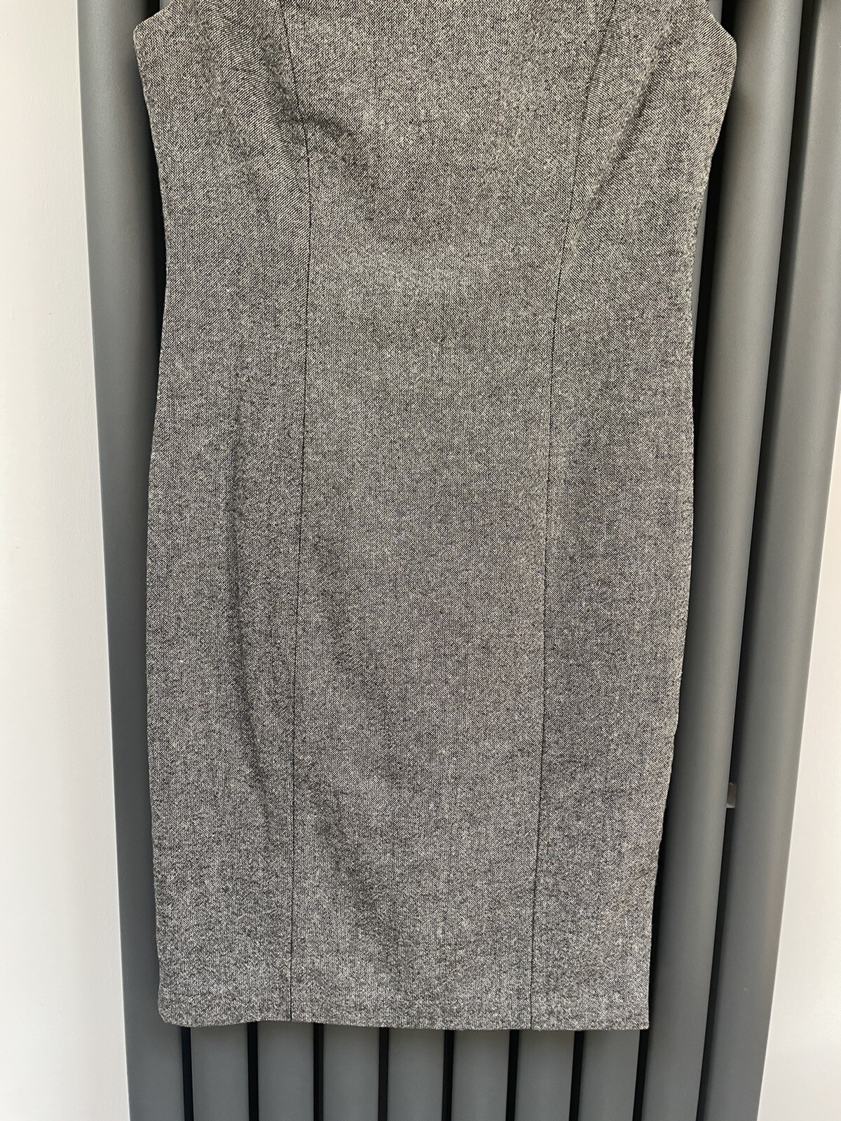 Zara basic grey wool blend beautiful shift dress … - image 3