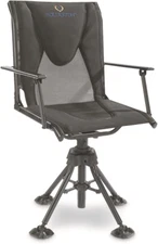 360º Swivel Hunting Blind Chair with Armrests, 300 Lbs Capacity, Folding, Lightw