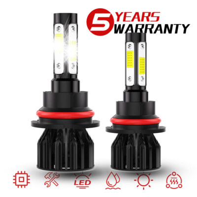 9007 For Ford F-150 1992-2003 F-250 1992-99 LED Headlight 6500K Bulbs Kit Hi/Lo